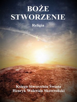 cover image of Boże Stworzenie